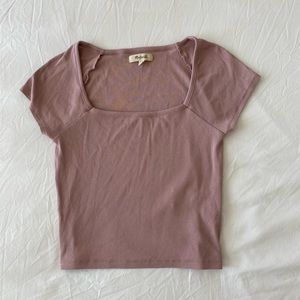 Madewell Square Neck Crop Tee
